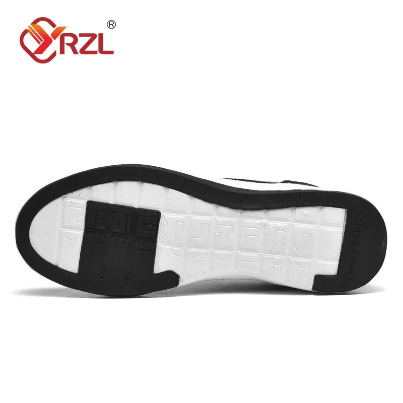 Men's Waterproof Leather Walking Sneakers – Non-Slip All-Season Sports Shoes