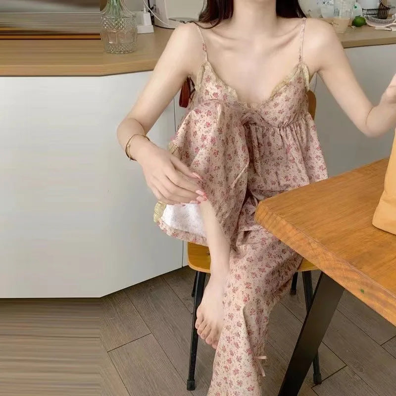 Vintage Floral Pajama Set