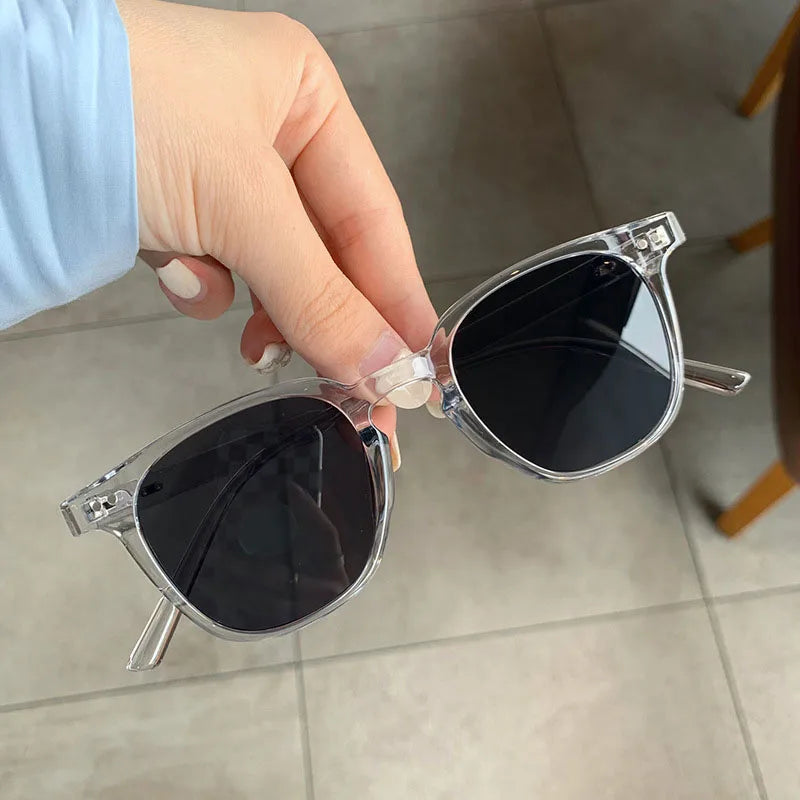 Vintage square sunglasses side angle view