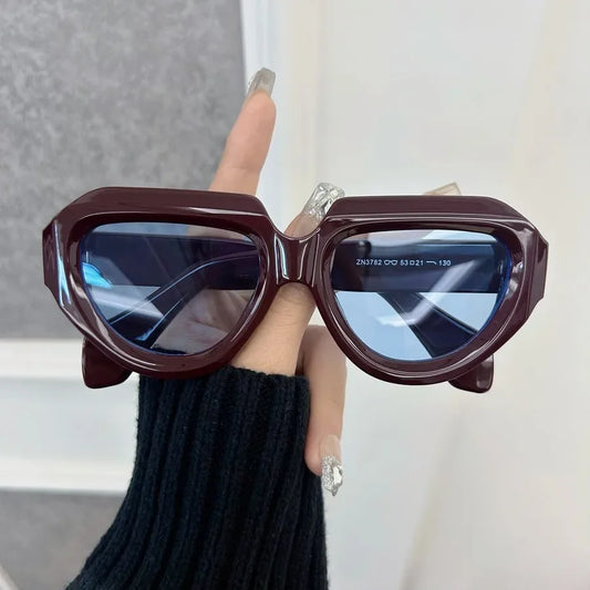 Retro round sunglasses front view