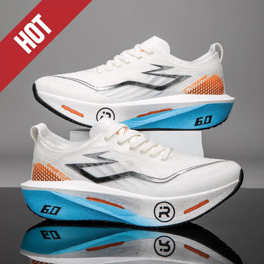 Professional Carbon Board Marathon Sneakers – Breathable Lightweight Athletic Running Shoes for Men & Women