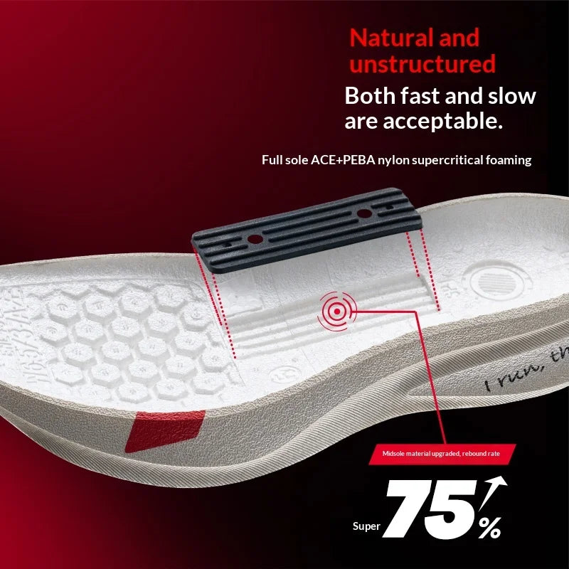 Men's Cushioned Stability Professional Running Shoes – Lightweight Sports Sneakers