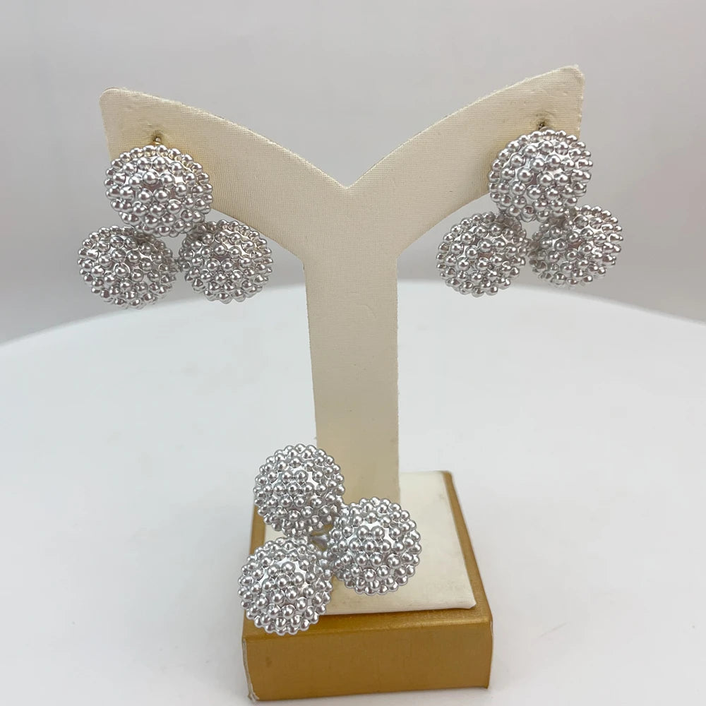 3-piece jewelry set laid out on display