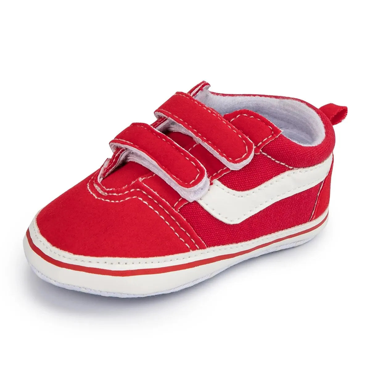 Baby Stripe Canvas Sneakers – Soft Anti-Slip First Walker Shoes for Infant Boys & Girls