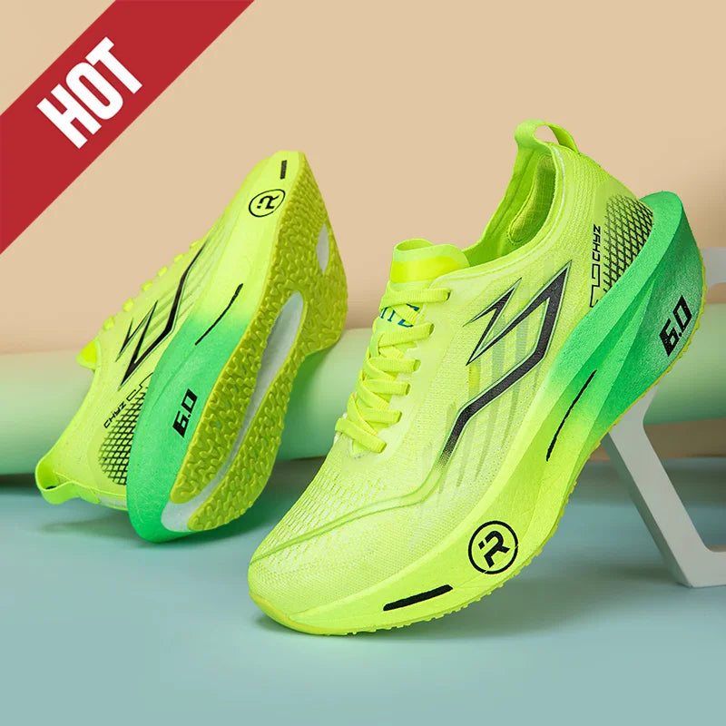 Professional Carbon Board Marathon Sneakers – Breathable Lightweight Athletic Running Shoes for Men & Women