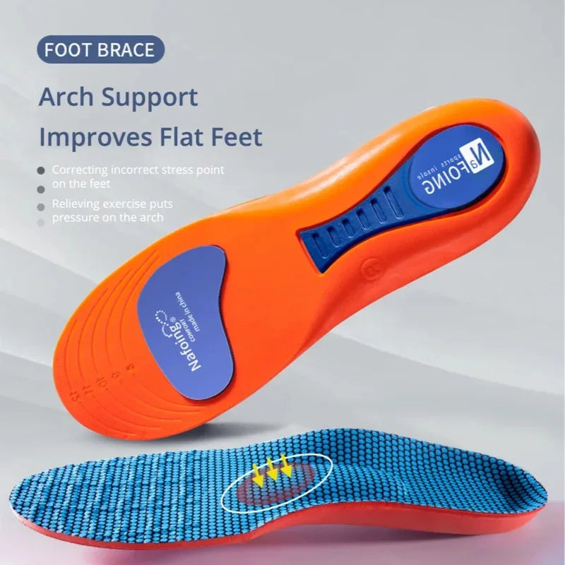 EVA Sport Orthopedic Insoles – Breathable Shock-Absorbing Shoe Insoles for Running, Basketball & Daily Wear