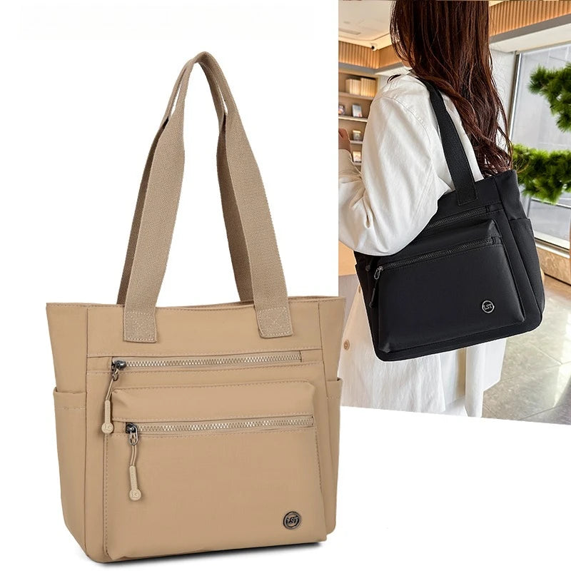Waterproof canvas tote bag front view