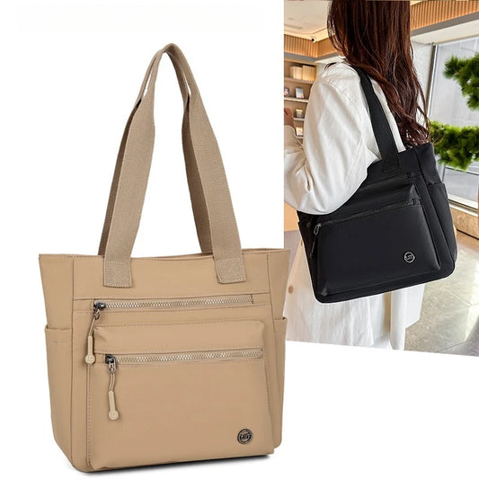 Waterproof canvas tote bag front view