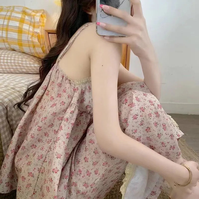 Vintage Floral Pajama Set