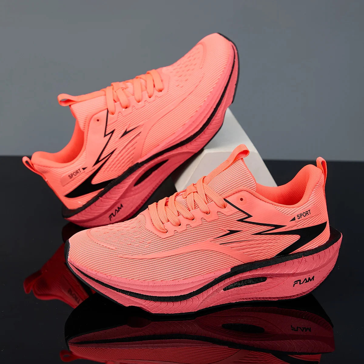 Men's Lightweight Marathon Running Sneakers – Breathable Non-Slip Athletic Outdoor Shoes