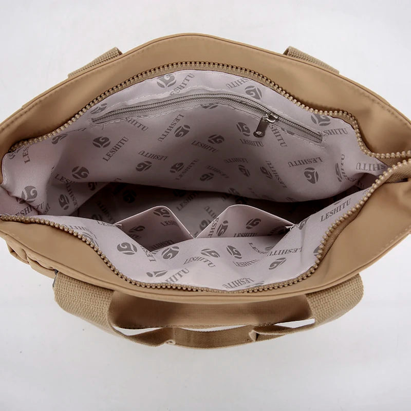 Canvas tote bag with adjustable shoulder strap
