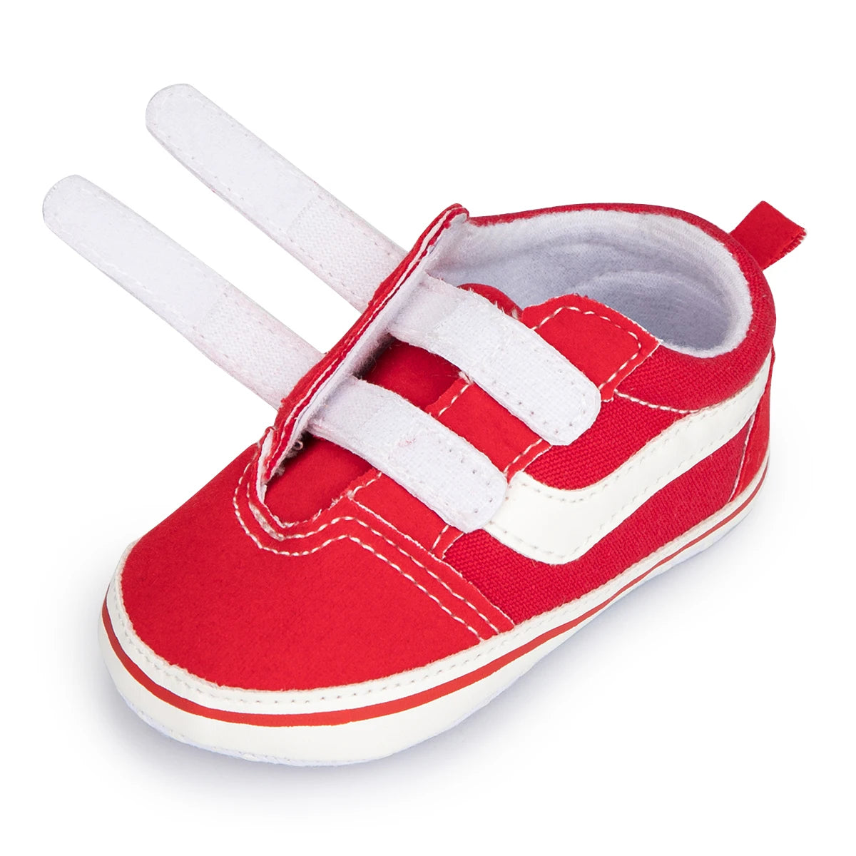 Baby Stripe Canvas Sneakers – Soft Anti-Slip First Walker Shoes for Infant Boys & Girls