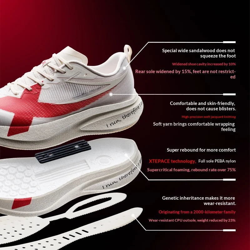 Men's Cushioned Stability Professional Running Shoes – Lightweight Sports Sneakers