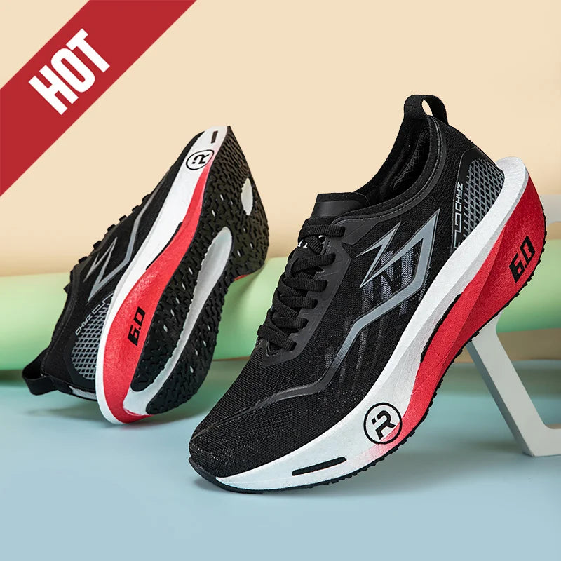 Professional Carbon Board Marathon Sneakers – Breathable Lightweight Athletic Running Shoes for Men & Women